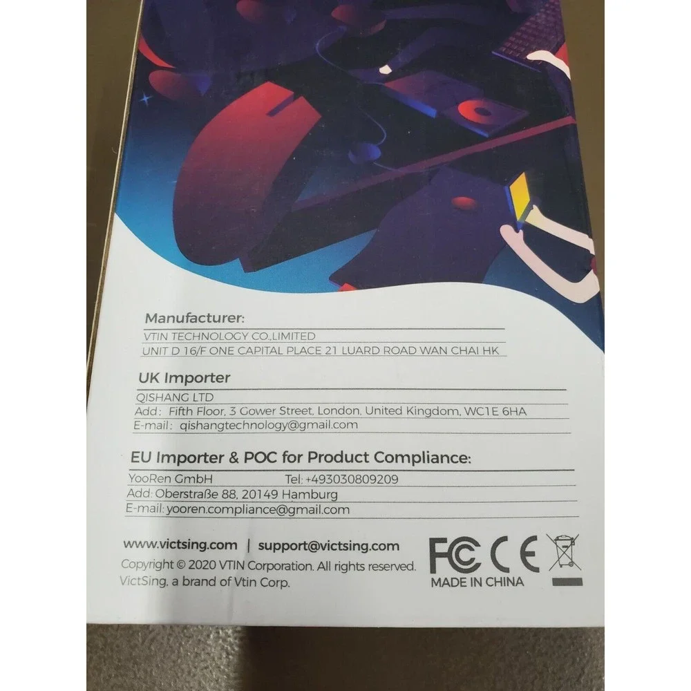 Victsing Wired RGB Gaming Mouse Optical Sensor Programmable Buttons PC322A